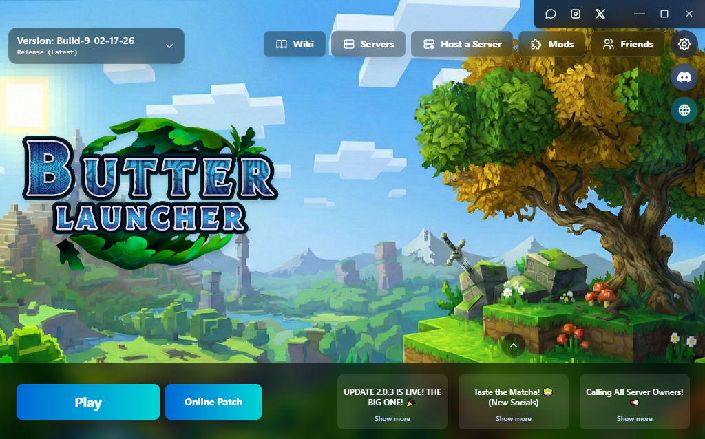 Butter Launcher Main Interface