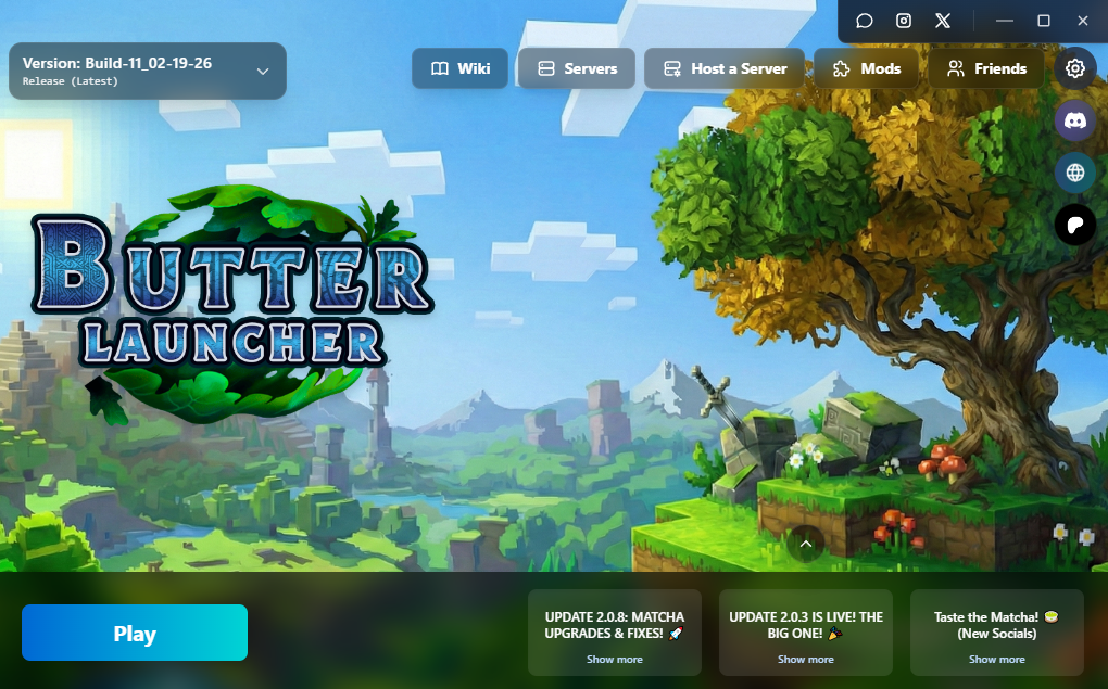 Butter Launcher Main Interface